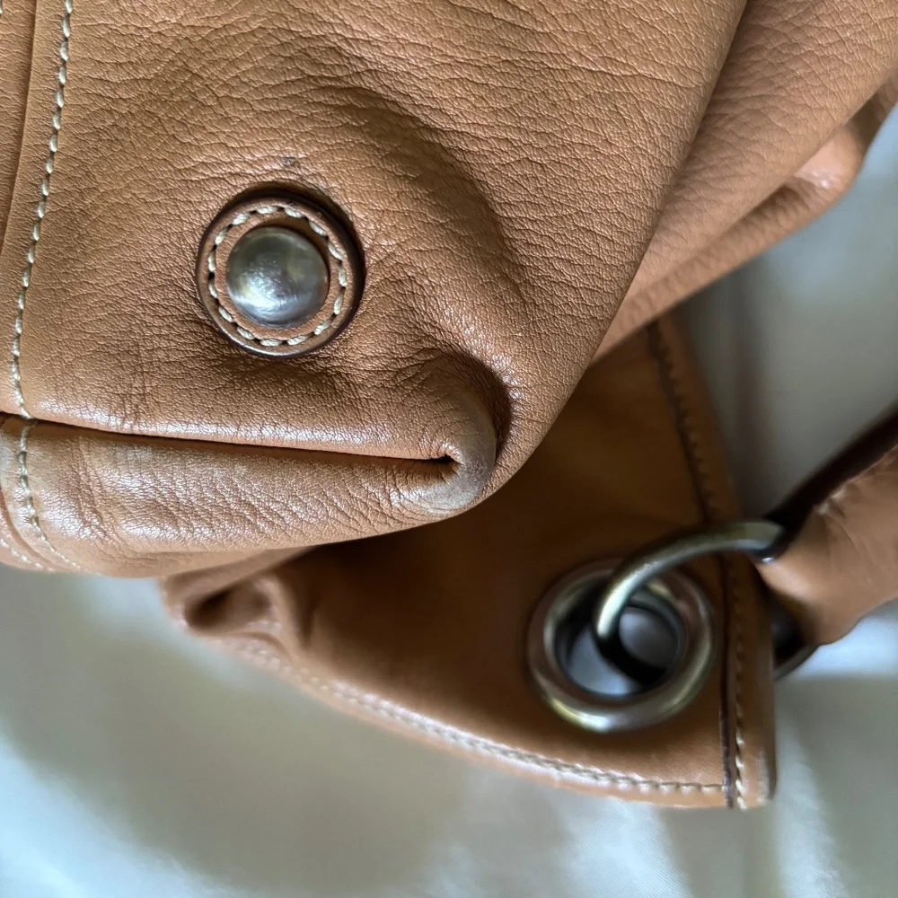 Miu Miu Tan Leather Hobo Bag